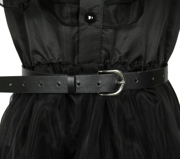  Wednesday Addams Cosplay Dress For Girl Kids Movie Black Dress Adult Women's Dress Halloween Carnival Party Role Play Set