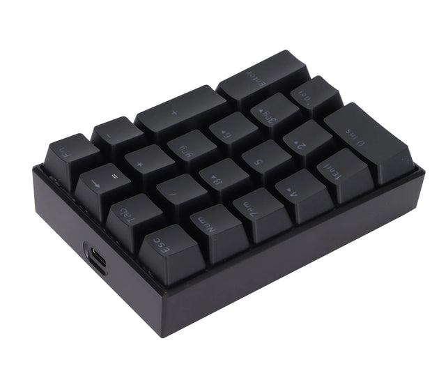Wired Keyboard Stepped Keycap Fadeless Durable Backlit 21 Keys LED Mechanical Keyboard