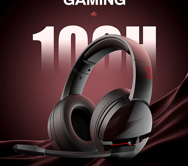 acer K2 2.4GHz Headset 50mm Drivers Clear Voice Mic 3.5mm Gaming Headphones for PC, Meeting, Music, PS4 Wireless Gaming Headset