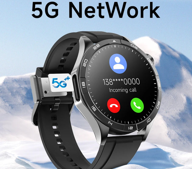 4G Cellular Version Smart Watch Android Smartwatch With Dual Camera 1.43inch Amoled Screen GPS WIFI Sim Card Slot 64GB Storage