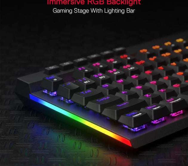 Redragon K580 PRO Wireless RGB Gaming Keyboard, 3-Modes 104 Keys Mechanical Keyboard Hot-Swap Socket, Linear Red Switch
