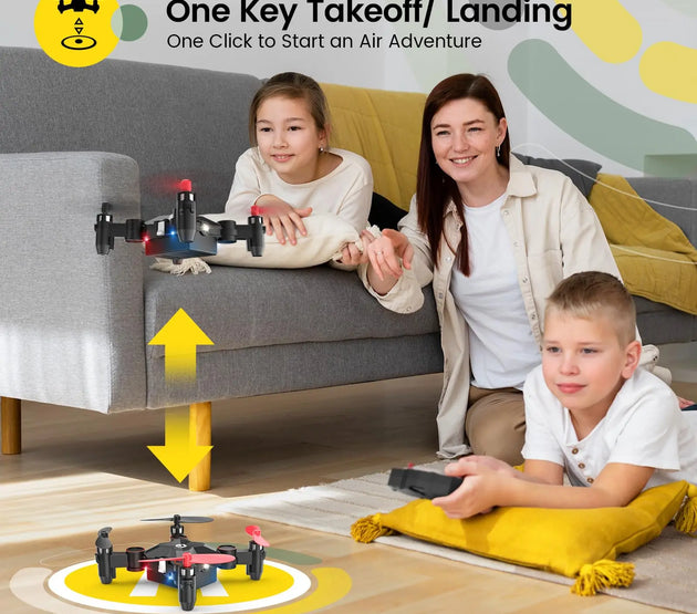 Holy Stone HS190 Mini Nano Drone, Foldable, Portable, Altitude Hold, 3D Flips, Headless Mode, Easy for Beginners