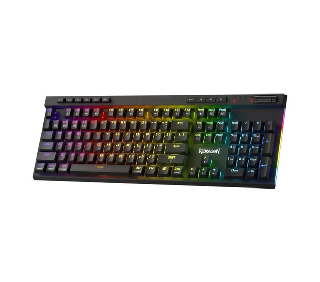 Redragon K580 PRO Wireless RGB Gaming Keyboard, 3-Modes 104 Keys Mechanical Keyboard Hot-Swap Socket, Linear Red Switch