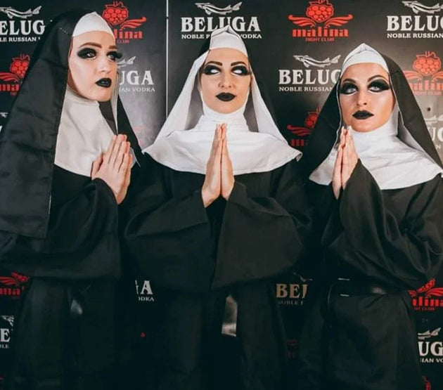 Horror Films The Nun Cosplay Costume The Conjuring Cosplay Black Women Necklace Cross Ghost For Women Costume Halloween Costume