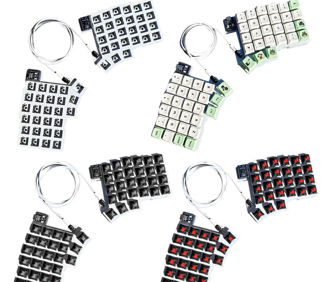 Split Keyboard Wired Ergonomics Keyboard Hot Swap Programmable Keyboard Left Right Hand Keyboard Customized PC Gamer Accessories