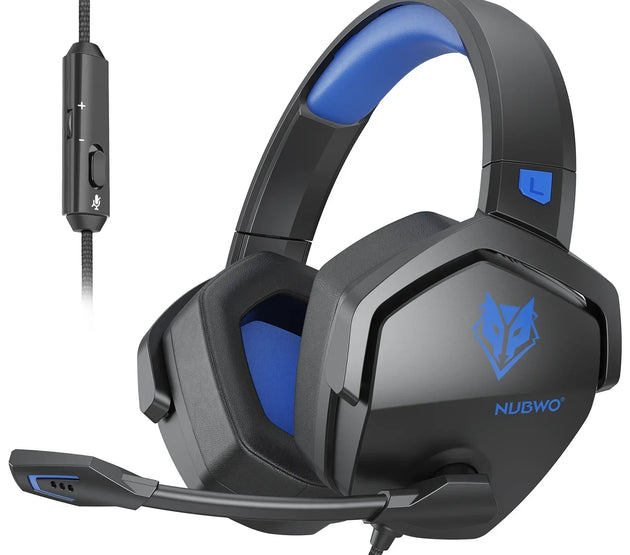 NUBWO N16 Wired Gaming Headsets for Xbox PS5 PS4 PlayStation Switch Mac Over Headphones with MIC Stereo Sound Wired Xbox Headet