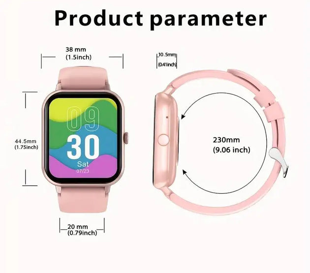 Smart watch with wireless calling/dialing, multiple sports modes, call reminder and rejection, For iPhone/Android