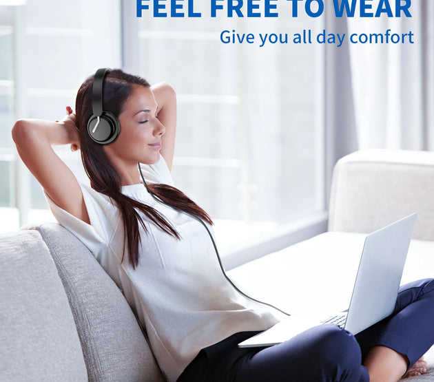 EH11 Wireless Headset Work Bluetooth 5.3 Headset AI Noise Cancelling Mic Call Reminder Wireless Headphone with Voice Assistant