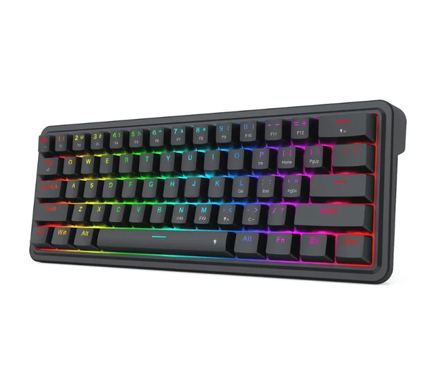 Redragon K722 60% Wired Gasket RGB Gaming 61 Keys Hot-Swap Compact Mechanical Keyboard,3-Layer Noise Dampening