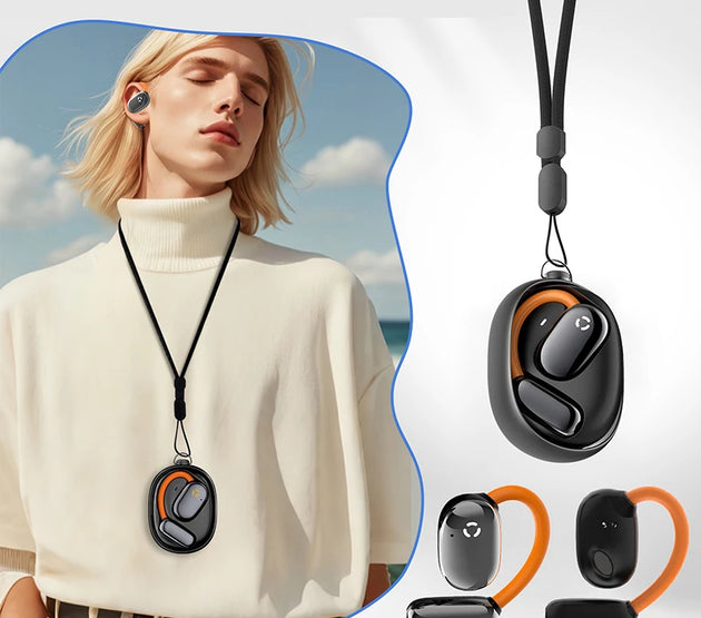 True Open Ear earbuds Wireless Headphones with Enhanced Sound,Lightweight Design,IPX4 waterproof,DNC Mics,BT 5.4,Punchy Bass