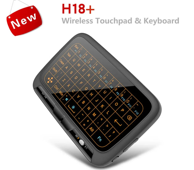 2.4GHz Air Mouse Keyboard USB Dongle Receiver Full Screen Touch QWERTY Keyboard Touchpad Plug And Play for Android Google TV Box