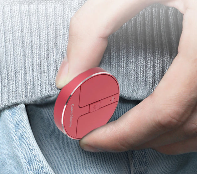 Ultra Thin Wireless Computer Mouse 3 Mode Mini Capacitive Mouse BT 5.2/2.4G/USB 3 Levels DPI with Receiver for Laptop PC