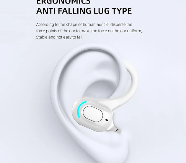 Waterproof Single Ear Earbuds Bluetooth-compatible 5.2 Wireless Business Headset