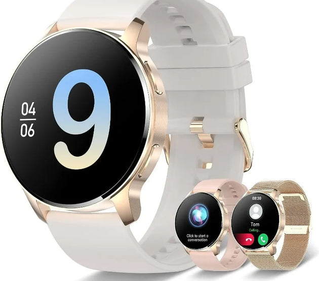 Smart Watch for Women (Answer/Make Call), Fitness Tracker for Android and iOS Phones Waterproof Smartwatch with 1.32