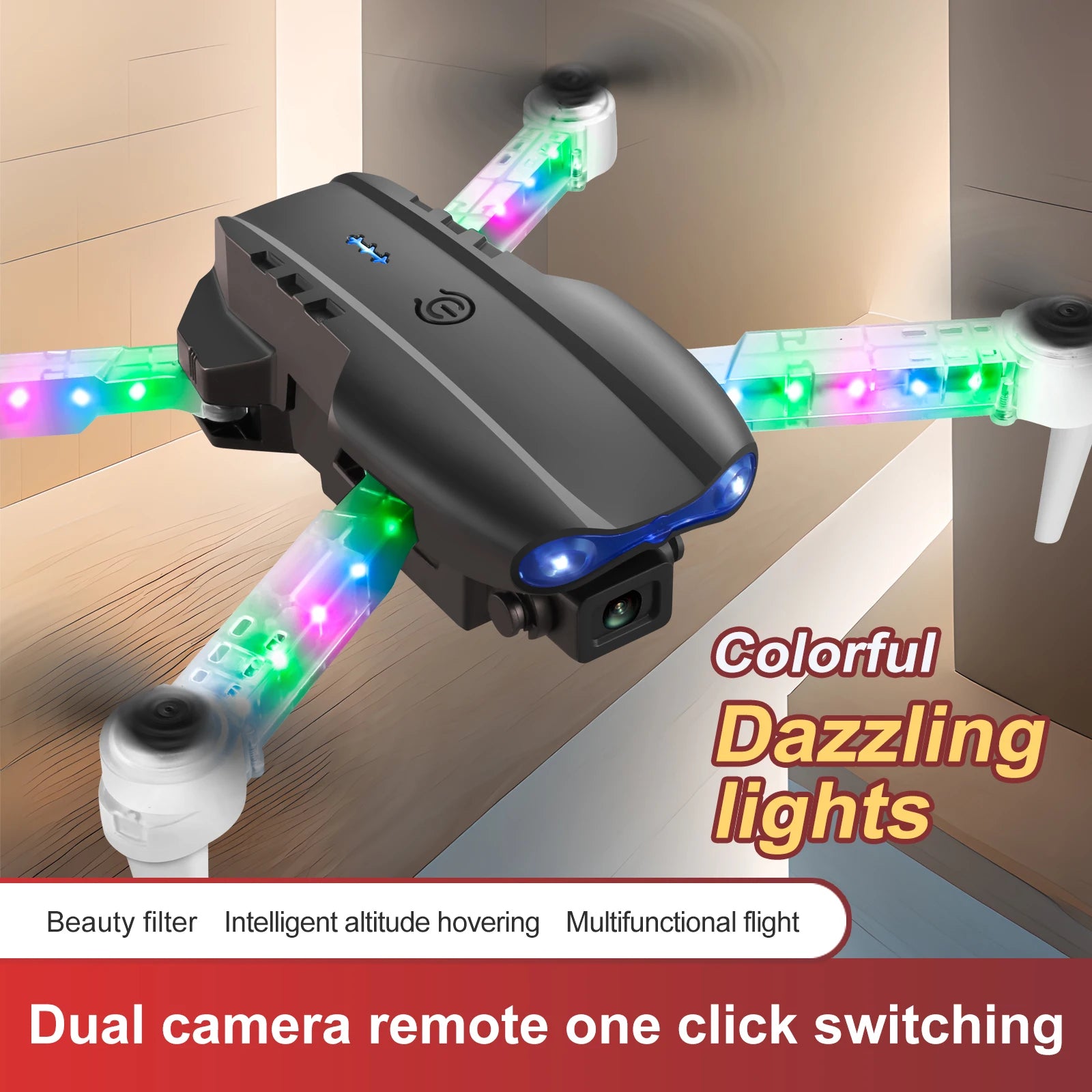 E99 Pro Dual Camera Drone MHD High Quality Folding Professional Drone with 4K Camera Remote Control Aircraft RC Quadcopter Toys