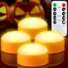 4 Pack Battery Operated Timer Halloween LED Pumpkin Lights with Remote Control for Flameless Flickering Orange Jack O Lantern D
