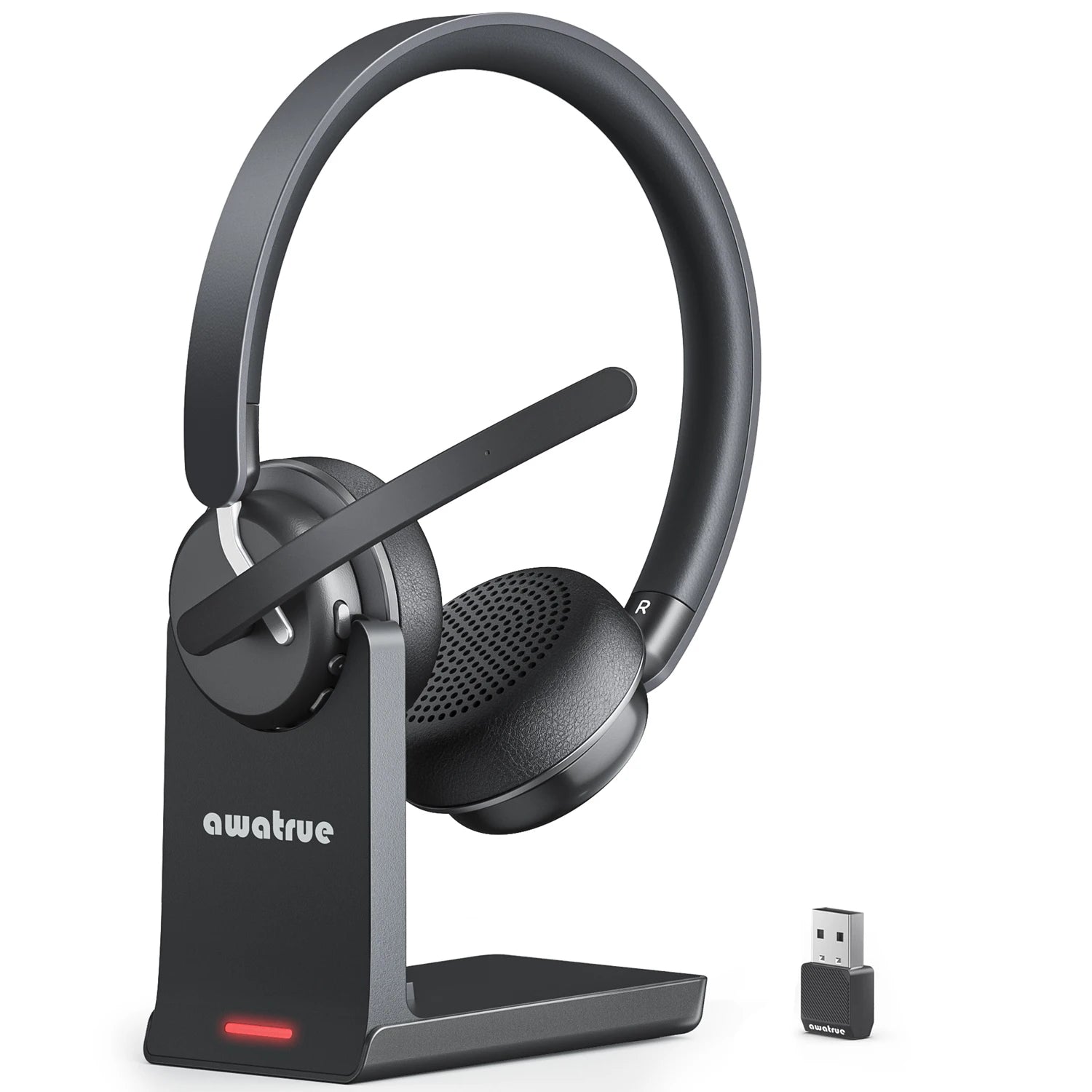 EH11 Wireless Headset Work Bluetooth 5.3 Headset AI Noise Cancelling Mic Call Reminder Wireless Headphone with Voice Assistant