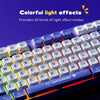 Ajazz AK870MC Wired Mechanical Gaming Keyboard 75% Layout Hot Swap Keyboards 87 Keys Red Brown Switch for Laptop Desktop PC