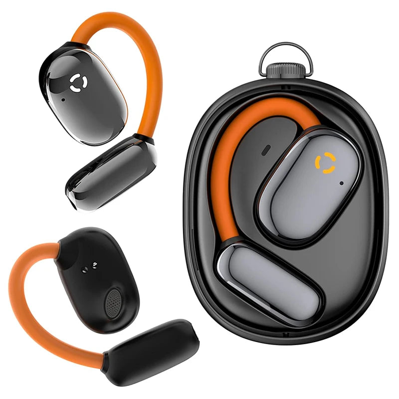 True Open Ear earbuds Wireless Headphones with Enhanced Sound,Lightweight Design,IPX4 waterproof,DNC Mics,BT 5.4,Punchy Bass