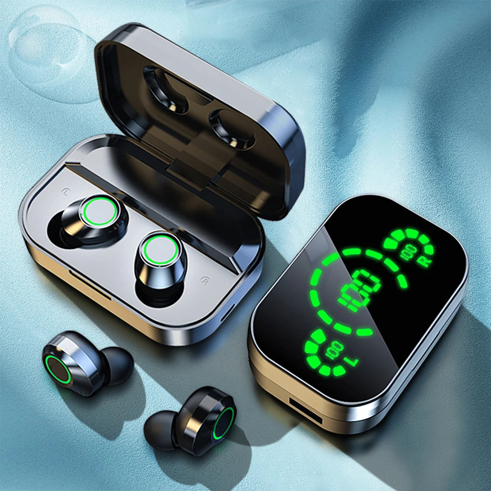New TWS Wireless Bluetooth Earphones Sport Stereo Headphones HiFi Music Earbuds With Built-in Microphone HD Call Gaming Headset