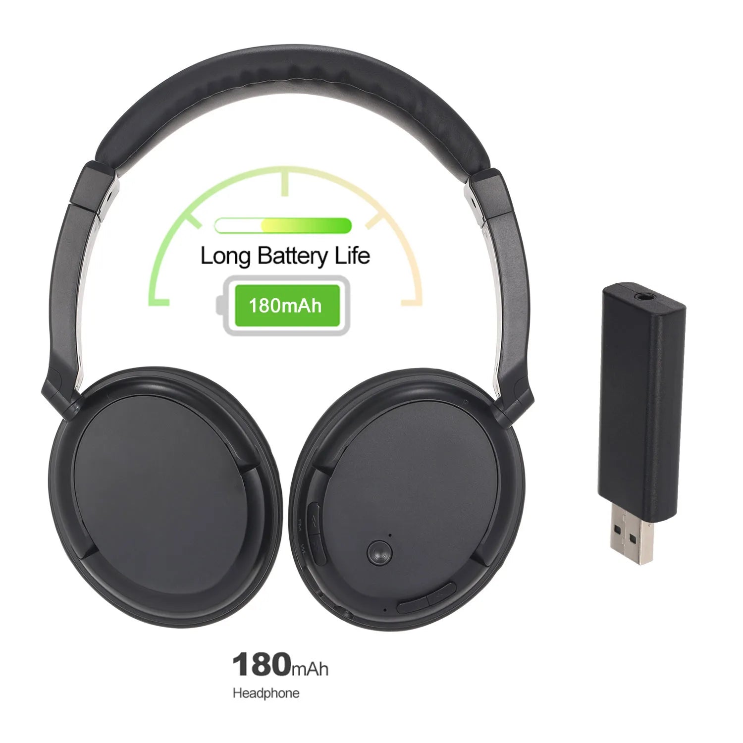 FM Wireless Microphone with Transmitter 3.5mm Wired Headset Support FM Radio for TV PC Phones MP3 Player