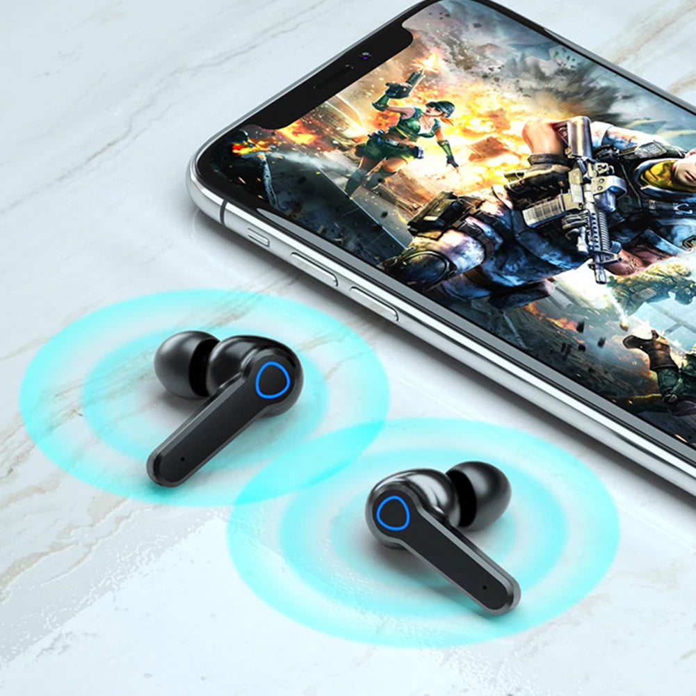 Wireless Headphones LED Digital Display In Ear Headset Bluetooth-Compatible IPX7 Waterproof for Apple Android 3rd 4th Phone