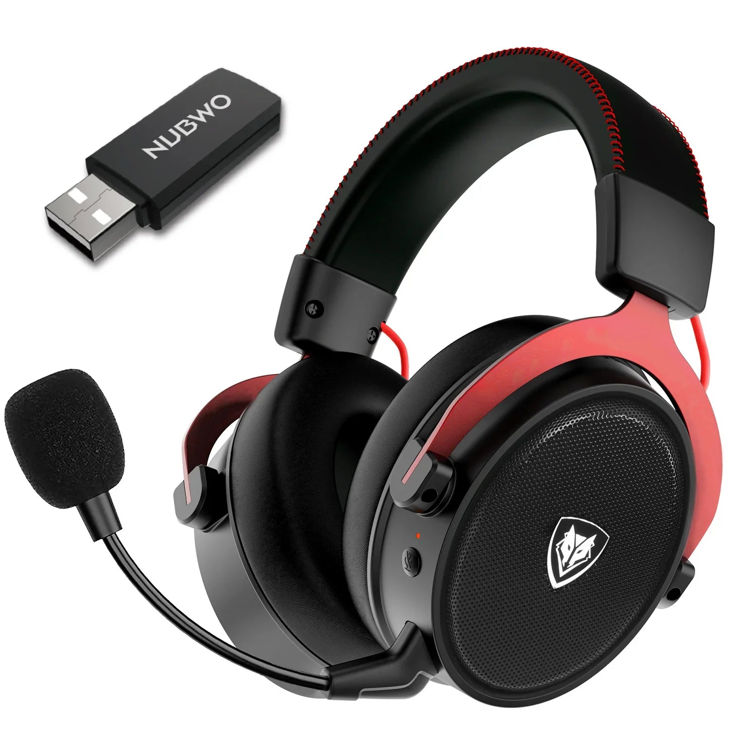 NUBWO G07 Wireless Headsets Gamer 2.4GHz Ultra-Low Latency HIFI Stereo Gaming Headphones MIC Noise Cancelling for PC, PS4, PS5