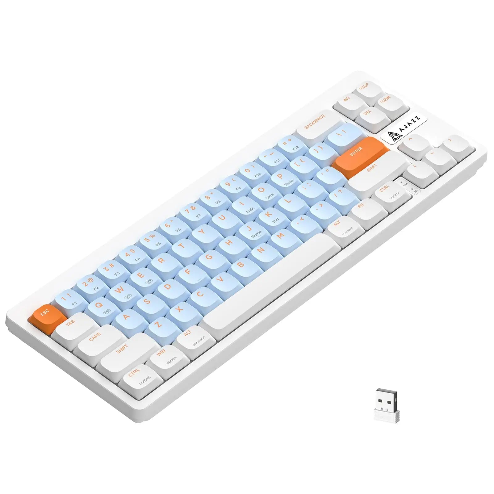 AKL680 Mechanical Keyboard, Wireless Keyboard, Color Match Ultra-Thin Gaming Keyboard, Dual Mode Bluetooth 5.0 & 2.4G