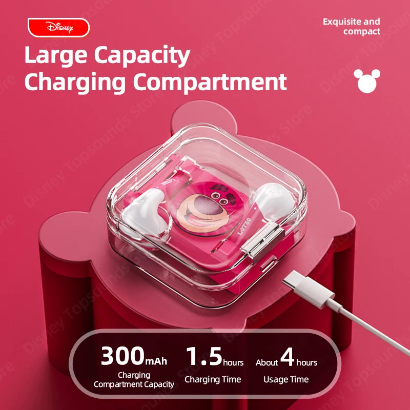 Choice US Disney LK-10  Bluetooth 5.2 Immersive Sound Earphones Long Endurance Earbuds Fast Charging Gaming Headphones with Mic
