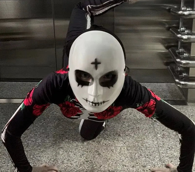 Wholesale Pack Horror Theme Mask - Scary Grin Halloween Party Props, Multi-Piece Adjustable Design, Unisex Costume Accessories