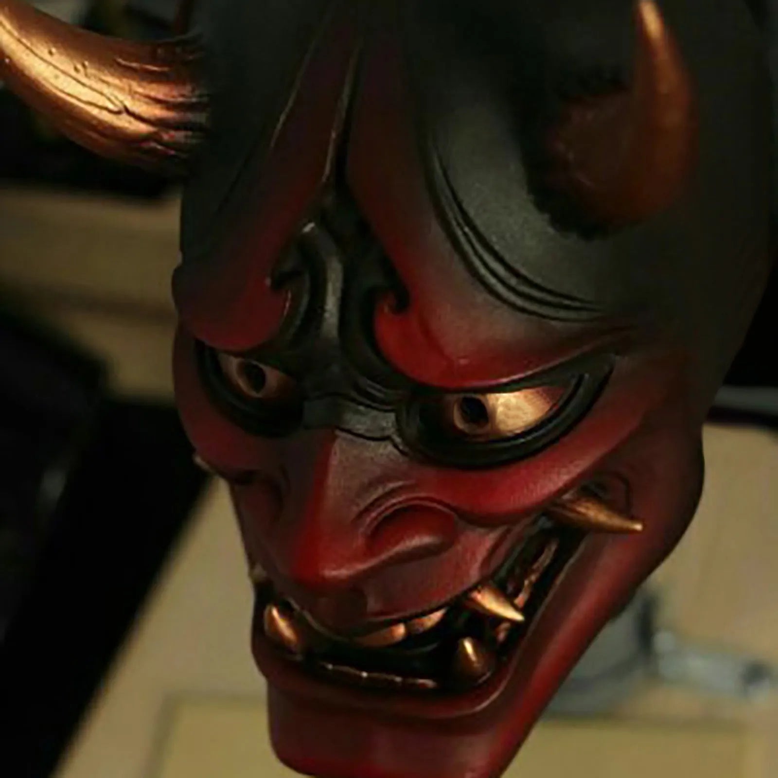Adult Unisex Halloween Face Masks Japanese Hannya Demon Oni Samurai Noh Kabuki Prajna Devil Mask Latex Party Masks