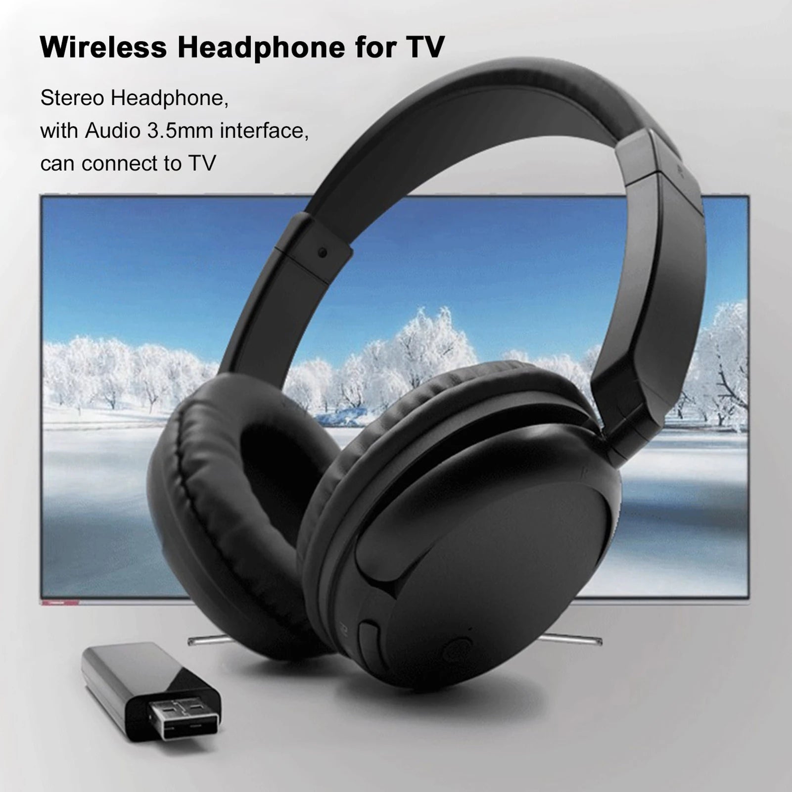 FM Wireless Microphone with Transmitter 3.5mm Wired Headset Support FM Radio for TV PC Phones MP3 Player