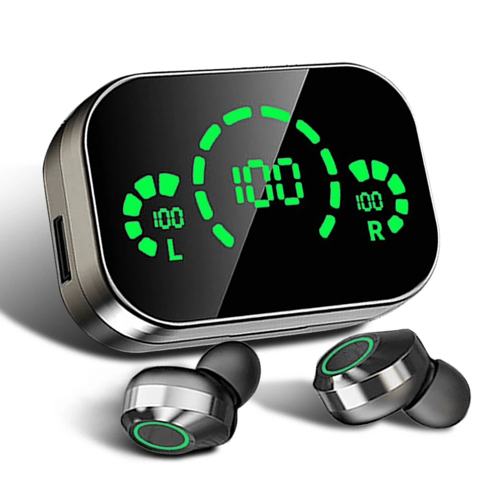 New TWS Wireless Bluetooth Earphones Sport Stereo Headphones HiFi Music Earbuds With Built-in Microphone HD Call Gaming Headset