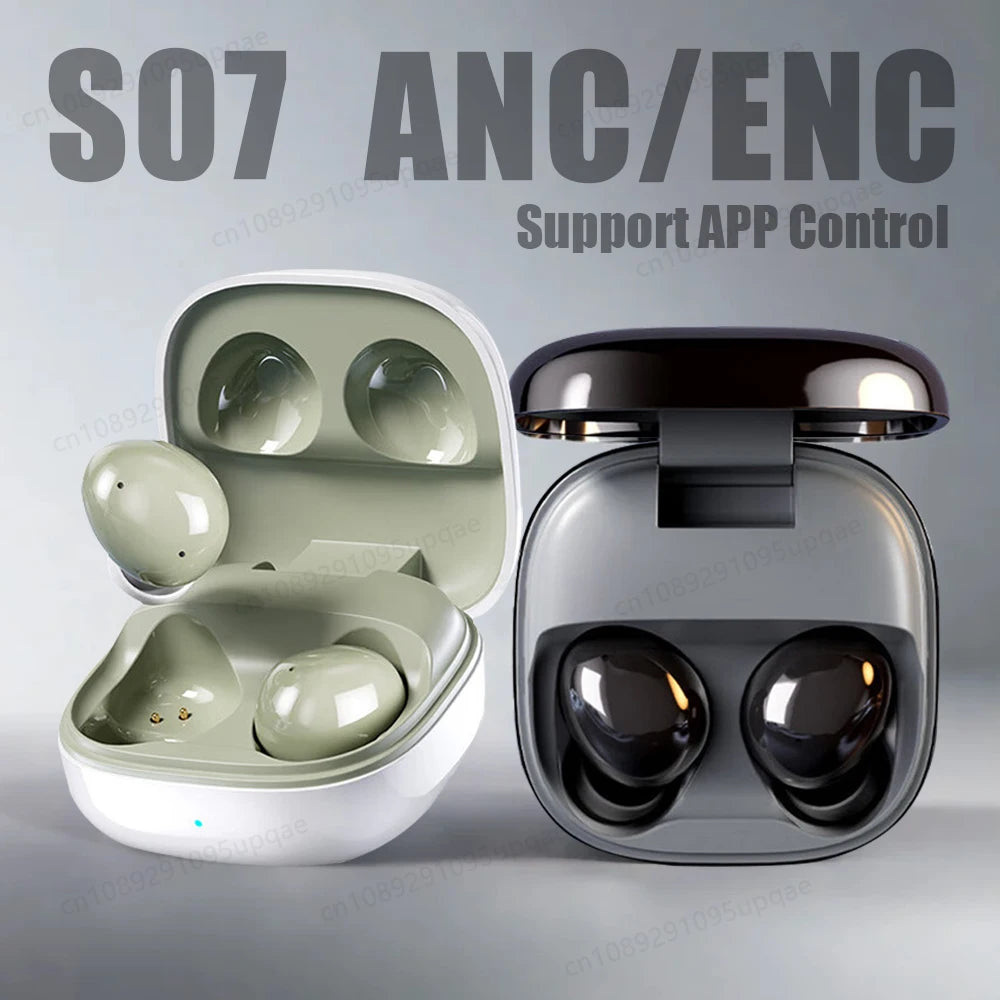 MZYMI S07 ANC Wireless Headset TWS Active Noise Cancelling In Ear Headphone Bluetooth ENC Music Earphone Support APP Control