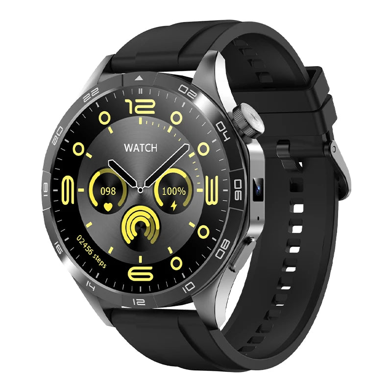 4G Cellular Version Smart Watch Android Smartwatch With Dual Camera 1.43inch Amoled Screen GPS WIFI Sim Card Slot 64GB Storage