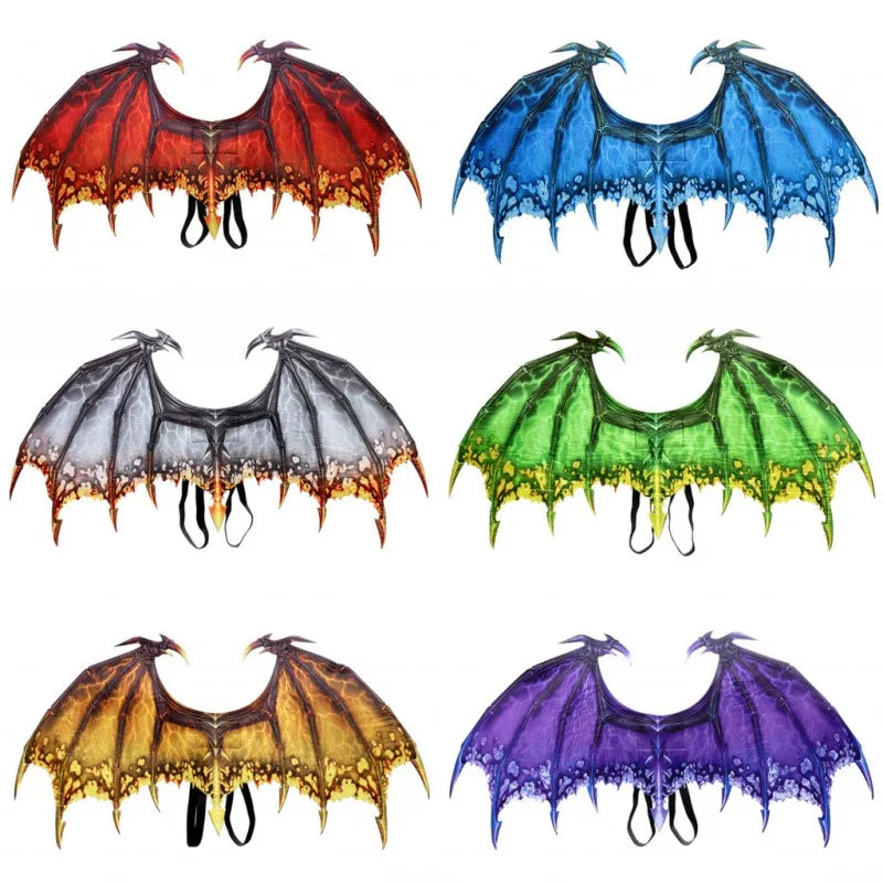Halloween Dragon Wing Decoration Carnival Party Animal Costume For Adult Boy Girl Kids Dragon Cosplay Masquerade Party Decor