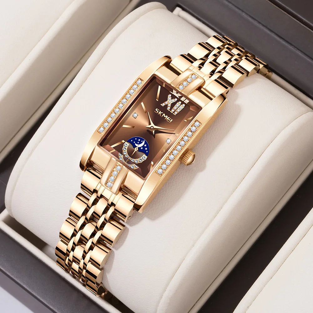 New Fashion Stainless Steel Date Women Watches Casual 30M Waterproof Girl Ladies Wristwatch Female Clock Relogio Feminino