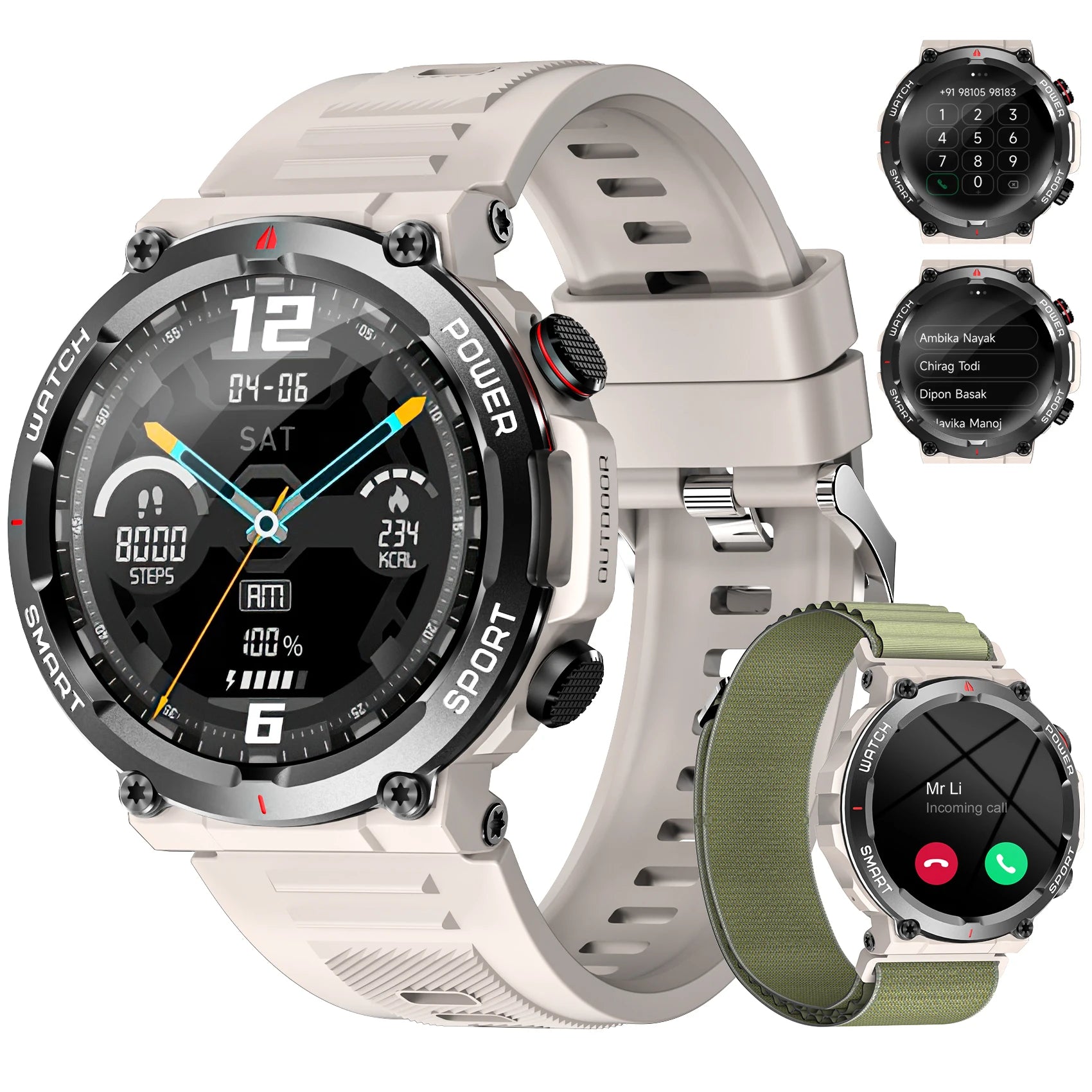 Blackview W50 Waterproof Smartwatch 1.39” HD Touch Screen Women Watches Bluetooth Calling Fitness Tracking Sport Man Smart Watch